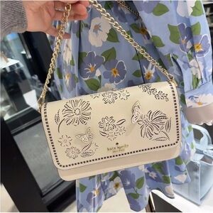 Kate Spade ButterflyMadison Perforated Willow Convertible Crossbody Shoulder Bag